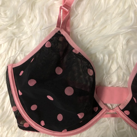 Victoria’s Secret 34E & Large French Cut Thong Panty Pink & Unlined Demi Bra Set - Picture 8 of 15